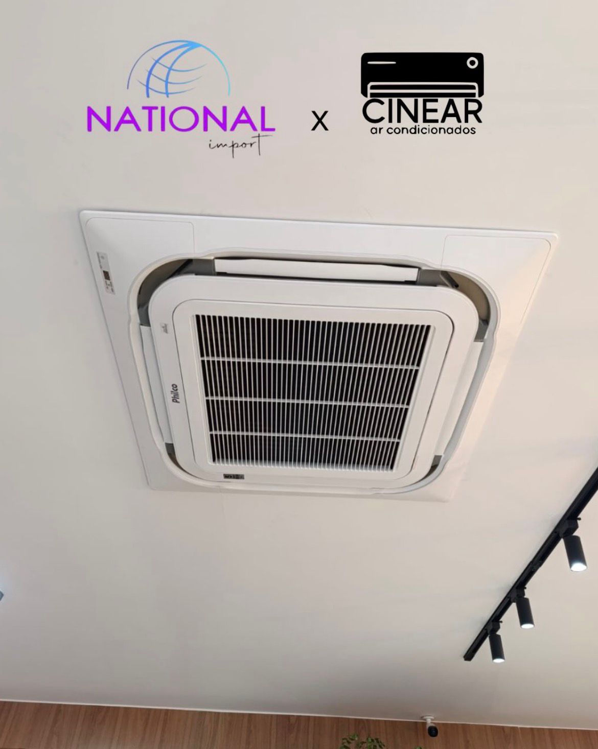 Instalação real de ar-condicionado cassete realizada pela CINEAR