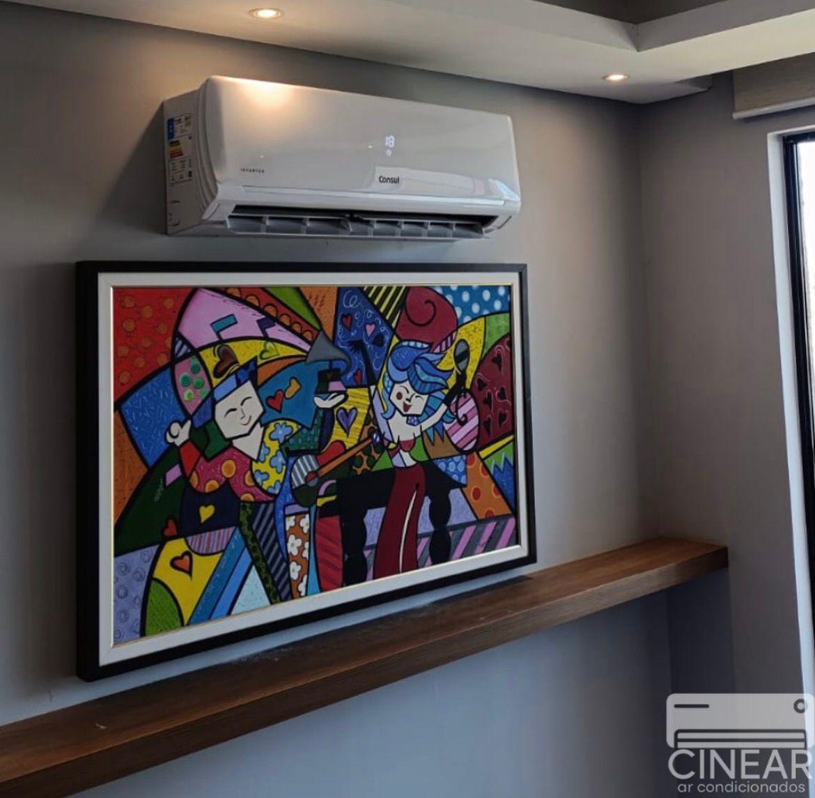 Ar-condicionado Consul instalado em ambiente interno